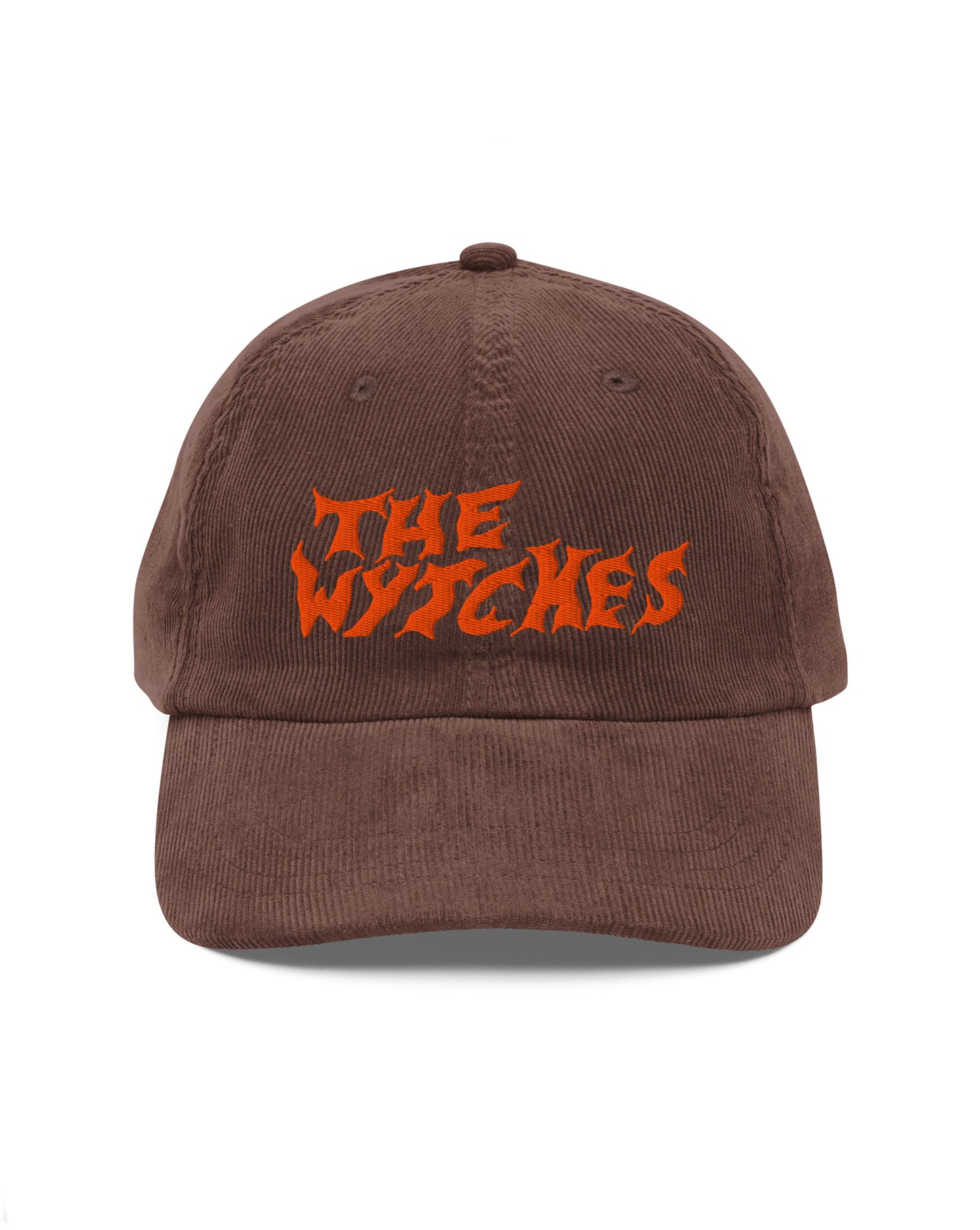 THE WYTCHES - EMBROIDERED CORDUROY CAP (BROWN)